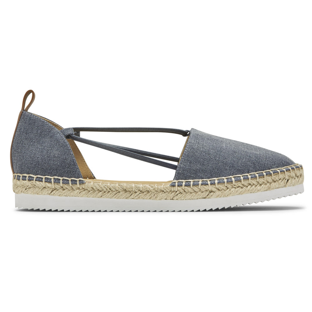 Sapato Vela Rockport Mulher Cinzentas - Seaview Bungee - 82746WCDO